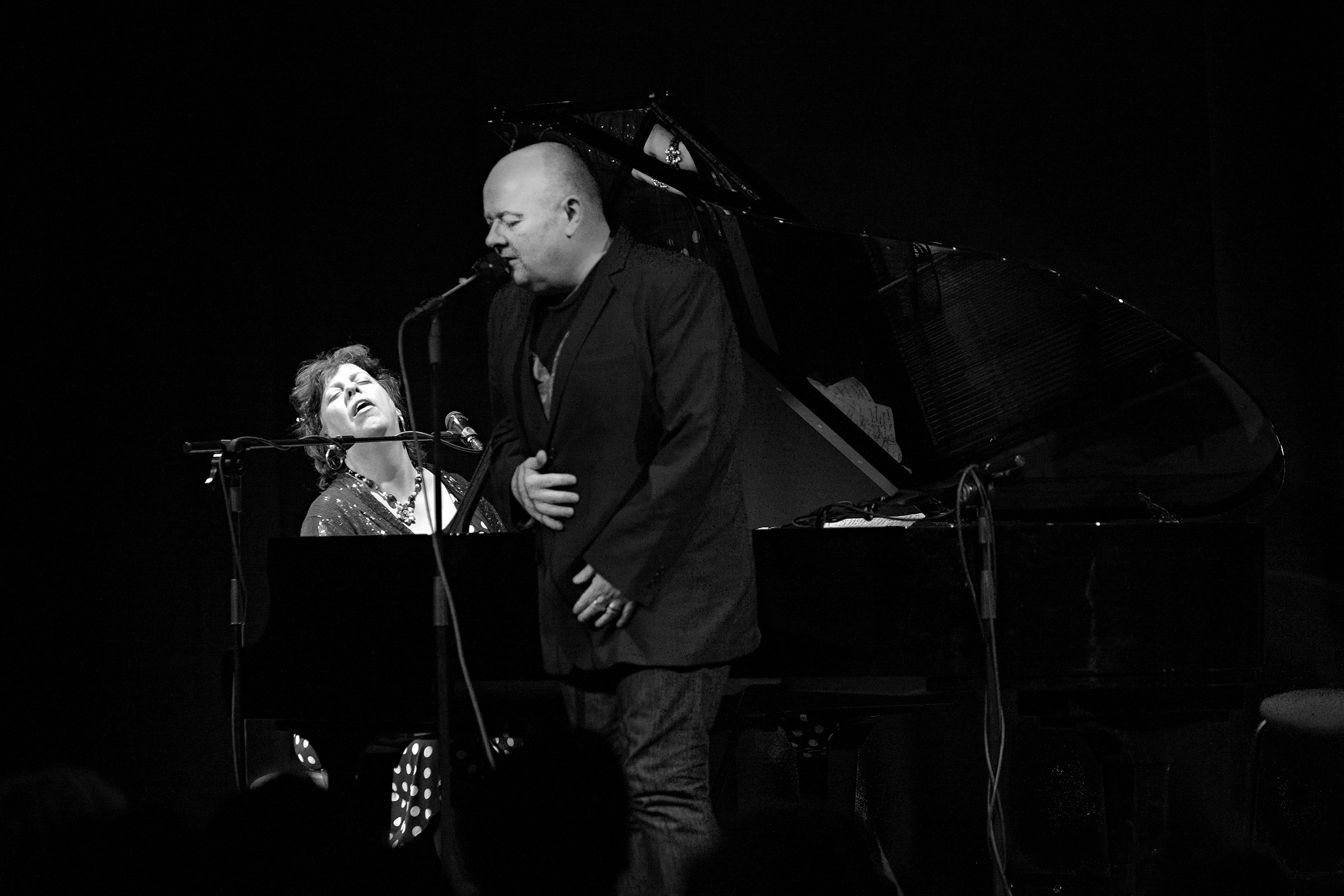 Ian Shaw with Liane Carroll artwork from PizzaExpress Jazz Club Soho